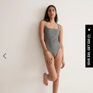 Madewell Spaghetti-strap one piece bathing suit